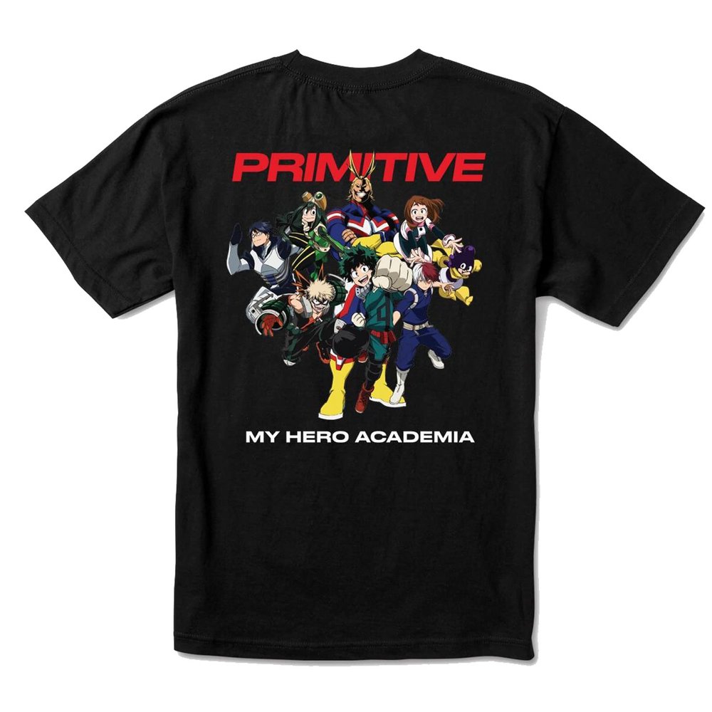 Primitive Men's x My Hero Academia Black Short Sleeve T Shirt XL