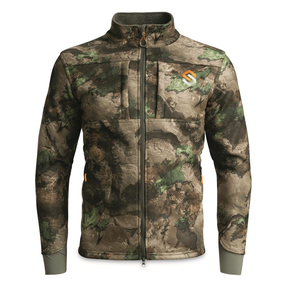 ScentLok BE:1 Voyage Quiet Warm Fleece Bow Hunting Camo Jacket for Men (Mossy Oak Terra Outland, Small)