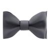 Adam Young Men's Gray Self Tie Bow Tie Formal Satin Classy Bowtie for Tuxedo Faux Silk (Classic, Grey Fog) view 2