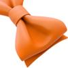 Adam Young Men's Burn Pumpkin Self Tie Bow Tie Formal Satin Classy Bowtie for Tuxedo Faux Silk (Classic, Orange) view 3