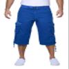 X RAY Men's Belted Long Cargo Shorts for Men, Below Knee Length Mens Cargo Shorts, 3/4 Pants (Big and Tall Shorts for Men) Royal Blue 38 view 1