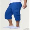 X RAY Men's Belted Long Cargo Shorts for Men, Below Knee Length Mens Cargo Shorts, 3/4 Pants (Big and Tall Shorts for Men) Royal Blue 38 view 3
