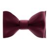 Adam Young Men's Wine Red Self Tie Bow Tie Formal Satin Classy Bowtie for Tuxedo Faux Silk (Classic, Maroon Red) view 2