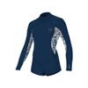 Girl's Bahia 2/1mm Back Zip Long Sleeve Surf Suit, FRNavy/CrisFlor/CrisFlo, 8 view 1