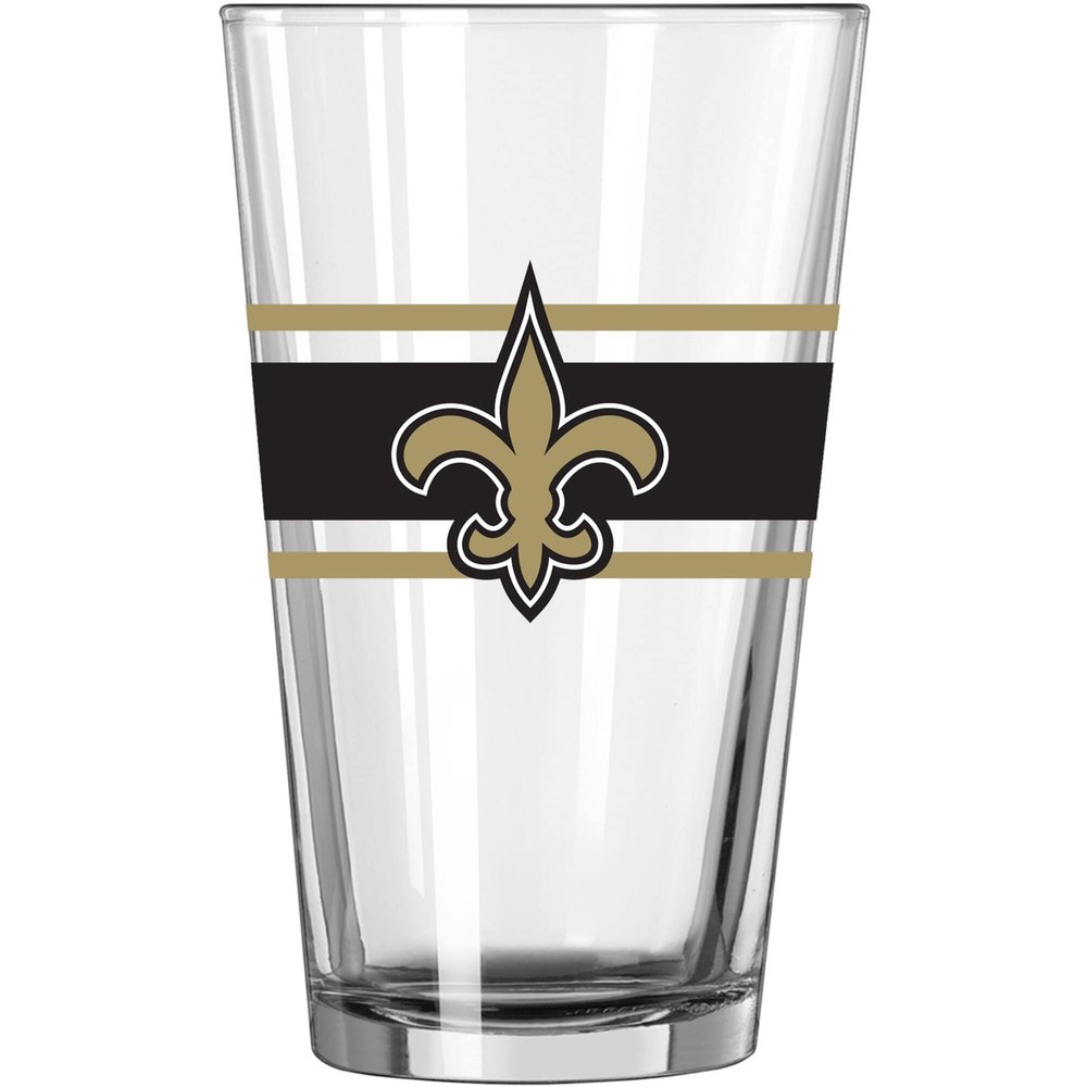 logobrands New Orleans Saints 16oz. Stripe Pint Glass