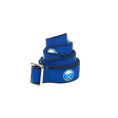 GELLS Buffalo Sabres NHL Hockey Belt Officially Licensed With Nickel Finished Brass Buckle And Logo Tin For Youth