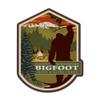 Lantern Press Sticker Coeur d'Alene, Idaho, Home of Bigfoot, Die Cut Vinyl, (Waterproof Decal for Cars, Water Bottles, Laptops, Coolers), Small view 1