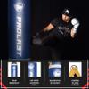 PROLAST 4 ft 80lb Heavy Boxing Punching Bag, Muay Thai, MMA, Strength Training Equipment, Hanging, Filled, New Edition, Blue view 3