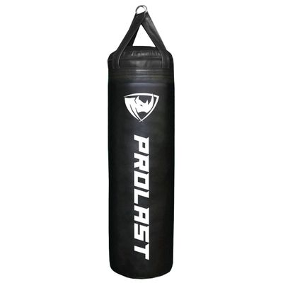 PROLAST 4 ft 80lb Heavy Boxing Punching Bag, Muay Thai, MMA, Strength Training Equipment, Hanging, Filled, New Edition, Black