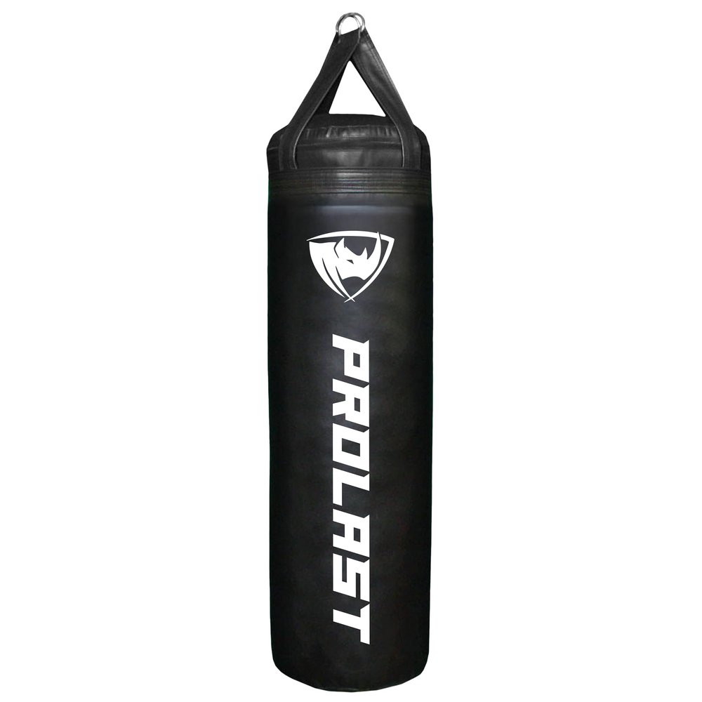PROLAST 4 ft 80lb Heavy Boxing Punching Bag, Muay Thai, MMA, Strength Training Equipment, Hanging, Filled, New Edition, Black