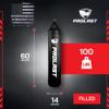 PROLAST Heavy Punching Kicking Bag for Adults, Boxing, MMA, Martial Arts, Muay Thai, Strength Training Equipment, Filled, 5ft, 100 lbs, Vertical Logo, Black view 4