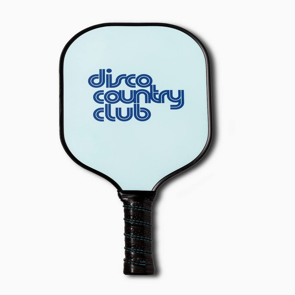 Disco Country Club Carbon Fiber Pickleball Paddle (Sky Blue)
