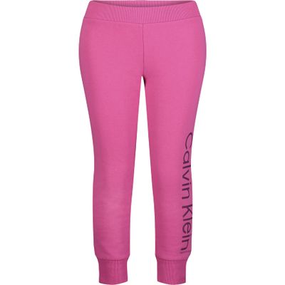 Calvin Klein Girls' Performance Sport Jogger Sweatpants with Rib Cuffs and Waistband, Berry Active, 12-14