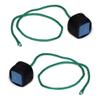 Tweeten Rubber Covered Metal Grip Pool Billiard Table Chalk Holder with Master Chalk & Cord, Pack of 2 view 1