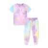 Kids Toddler Boy Girls Clothes Sports Casual Tie Dye Prints Short Sleeves T Shirt Baby Girl Winter (Purple, 3-4 Years) view 1