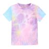 Kids Toddler Boy Girls Clothes Sports Casual Tie Dye Prints Short Sleeves T Shirt Baby Girl Winter (Purple, 3-4 Years) view 3