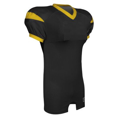 CHAMPRO Backer Football Game Jersey, Adult Large, Black, Gold