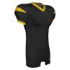 CHAMPRO Backer Football Game Jersey, Adult Large, Black, Gold view 1