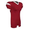 CHAMPRO Backer Football Game Jersey, Adult 2X-Large, Scarlet, White view 1