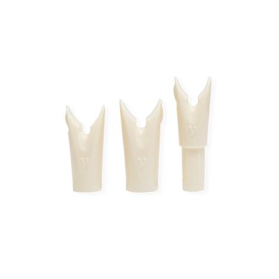 Vermil V-Nock for Fast Nocking (11/32", 50 pcs., Ivory)