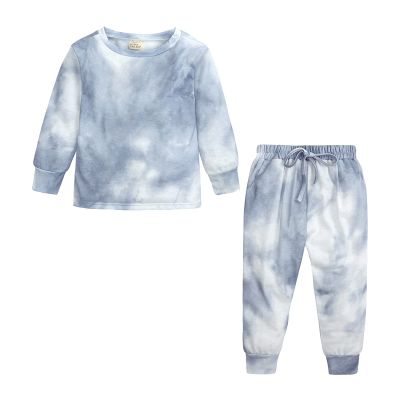 Kids Toddler Boy Girls Clothes Sports Casual Tie Dye Prints Long Sleeves Sweartershirt Baby Blanket (Grey, 6-7 Years)