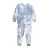 Kids Toddler Boy Girls Clothes Sports Casual Tie Dye Prints Long Sleeves Sweartershirt Baby Blanket (Grey, 6-7 Years) view 3