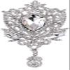 AVRYN Crystal Broochs,Brooch Pins,Shawl Clips, Pin Badge,Women's Rhinestone Decor Pin Brooch Wedding Jewellery White Scarf view 1
