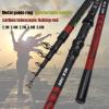 UNNS Telescopic Fishing Rod 2 PCS Fishing Rod, Carbon Fiber Carp Spinning Rod Portable Telescopic Sea Fishing Rod for Fresh Salt Water Rocky Rod Support Boat Fishing Rods (Color : A, Length : 3.0 m) view 4