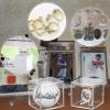 Championship Ring Display Case 3pcs Clear Acrylic Plastic Baseball Display Case Small Showcase with Mini Card Stand Holder Square Storage Box for Jewelry Sport Ring Candy Box view 4