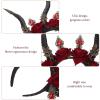 Beavorty Devil Horn Headdress Gothic Antelope Horn Headband for Halloween Party Cosplay Festival Photo Props view 3