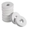 PATIKIL 1.77 Inch Fishing Line Spool, 100 Pack EVA Foam Fishing Winding Board Plates Fly Fishing Gear Organizer for Fishing Line Storage, White view 1