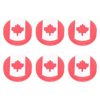 Gatuida Tennis Racket Dampener 6pcs Tennis Racket Vibration Dampeners Canada Flag Canadian Flag Silicone Racket String Absorber Tennis for Tennis Racket Racquetball Athletes Us Flag