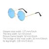 Beetoo Round Hippie Glasses, 2PCS Blue, Purple Circle Hippie Glasses, Tinted Round Hippie Glasses 60's Style Hipster Circle Sunglasses view 2