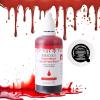 MEICOLY 2.1oz Halloween Fake Blood Makeup- Realistic Sangre Falsa Washable Edible Liquid with 0.7oz Cleaning Soap - Squirt Blood for Clothes,Zombie Vampire Monster,SFX Cut Flesh Wound Makeup - Bright view 1