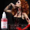 MEICOLY 2.1oz Halloween Fake Blood Makeup- Realistic Sangre Falsa Washable Edible Liquid with 0.7oz Cleaning Soap - Squirt Blood for Clothes,Zombie Vampire Monster,SFX Cut Flesh Wound Makeup - Bright view 3