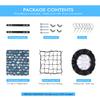 MATTISAM Bike Basket Rear, [Tool-Free Install], Bicycle Pet Basket for Back Cargo Rack, with Waterproof Cover, Cargo Net view 3