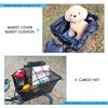 MATTISAM Bike Basket Rear, [Tool-Free Install], Bicycle Pet Basket for Back Cargo Rack, with Waterproof Cover, Cargo Net view 4