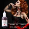 MEICOLY 2.1Oz Halloween Dripping Fake Blood,Safe Realistic Washable Edible Liquid Blood Sangre Falsa with 0.7 Oz Cleaning Soap,Squirt Blood for Clothes,Zombie Vampire Monster,SFX Cut Wound Makeup,Dark view 3