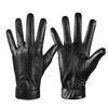 QUKOPSE Winter Leather Gloves for Men,Touchscreen Snow Driving Gloves with Cashmere Lining for Motorcycle Driving Riding view 1