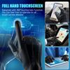 QUKOPSE Winter Leather Gloves for Men,Touchscreen Snow Driving Gloves with Cashmere Lining for Motorcycle Driving Riding view 2