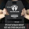 Tacsnake Weight Vest Plates 5.75 LB/ 8.75 LB/ 14.75 LB Pair for Weighted Vest, Strength Training, Running, Workout (8.75, Black) view 3