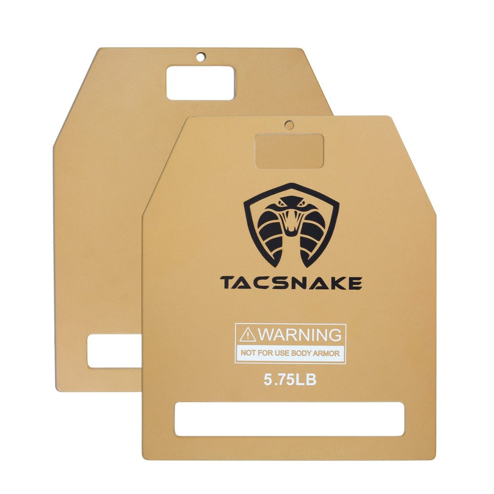 Tacsnake Weight Vest Plates 5.75 LB/ 8.75 LB/ 14.75 LB Pair for Weighted Vest, Strength Training, Running, Workout (5.75, Tan)
