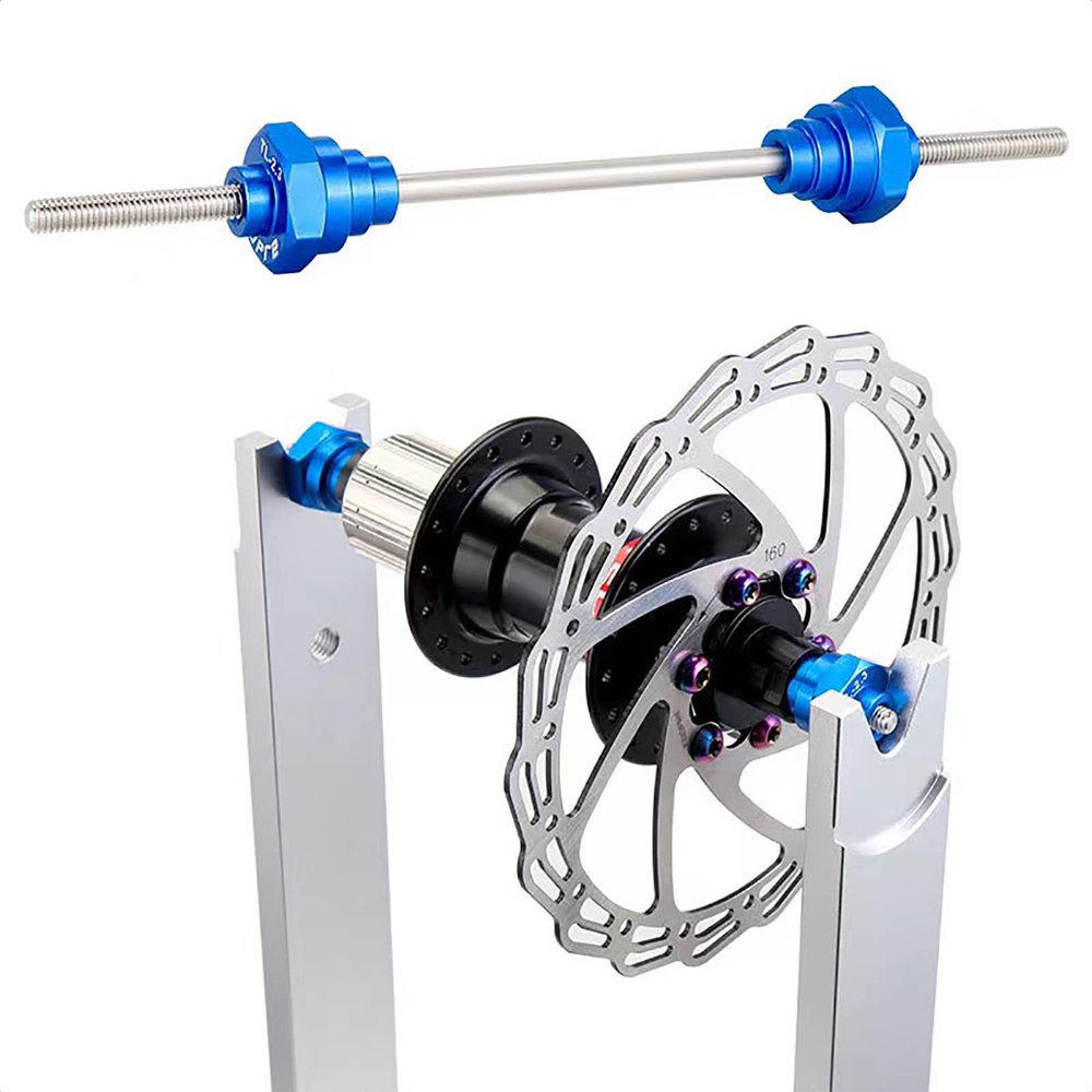 ALEOED Bike Wheel Truing Stand Thru Axle Adapter for All 12mm, 15mm, 20mm Bicycle Through Axles