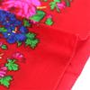 Russian Floral Scarf Flower Handkerchief Ethnic Printed Shawl Women Hijab Scarf Headband Scarf Bandana, 70cm view 4