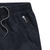 Maiyifu-GJ Men's Casual Hiking Cargo Shorts Lightweight Loose Elastic Waist Short Summer Outdoor Shorts with Zipper Pockets (Black,Large) view 4