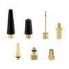 INOOMP 1set Professional Bike Inflation Kit Multi-Function Nozzle Adaptor for Standard Air Pumps Includes Needles for Balls Bicycles Sports Equipment for Basketball Soccer Volleyball view 1