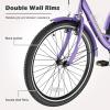 H&ZT Adult Tricycle, 3 Wheeled Bike, Trike Cruiser Bike, with 7-Speed Gear, Parking Brake Handle, Low Step, Large Rear Basket, Elderly Friendly, for Men, Women, and Teens view 3