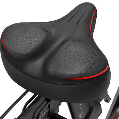 Oversized Bike Seats for Peloton Bike, Extra Wide Bicycle Seat for Men & Women, Saddle with Waterproof and Comfortable Memory Foam, Universal Fit for Beach Cruiser, Exercise, Stationary Bikes