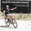 Decorative Woven Bike Basket Vintage Style Multi-Function Bike Basket Capacity Buckles and Unique Weaving Texture for Biking Pet Transport and Storage view 4