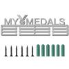 CREATCABIN My Medals Holder Sport Hanger Display Stand Wall Mount Decor Medal Holders for Sports Home Badge 3 Rung Medalist Running Gymnastics Over 60 Medals 15.7inch view 2
